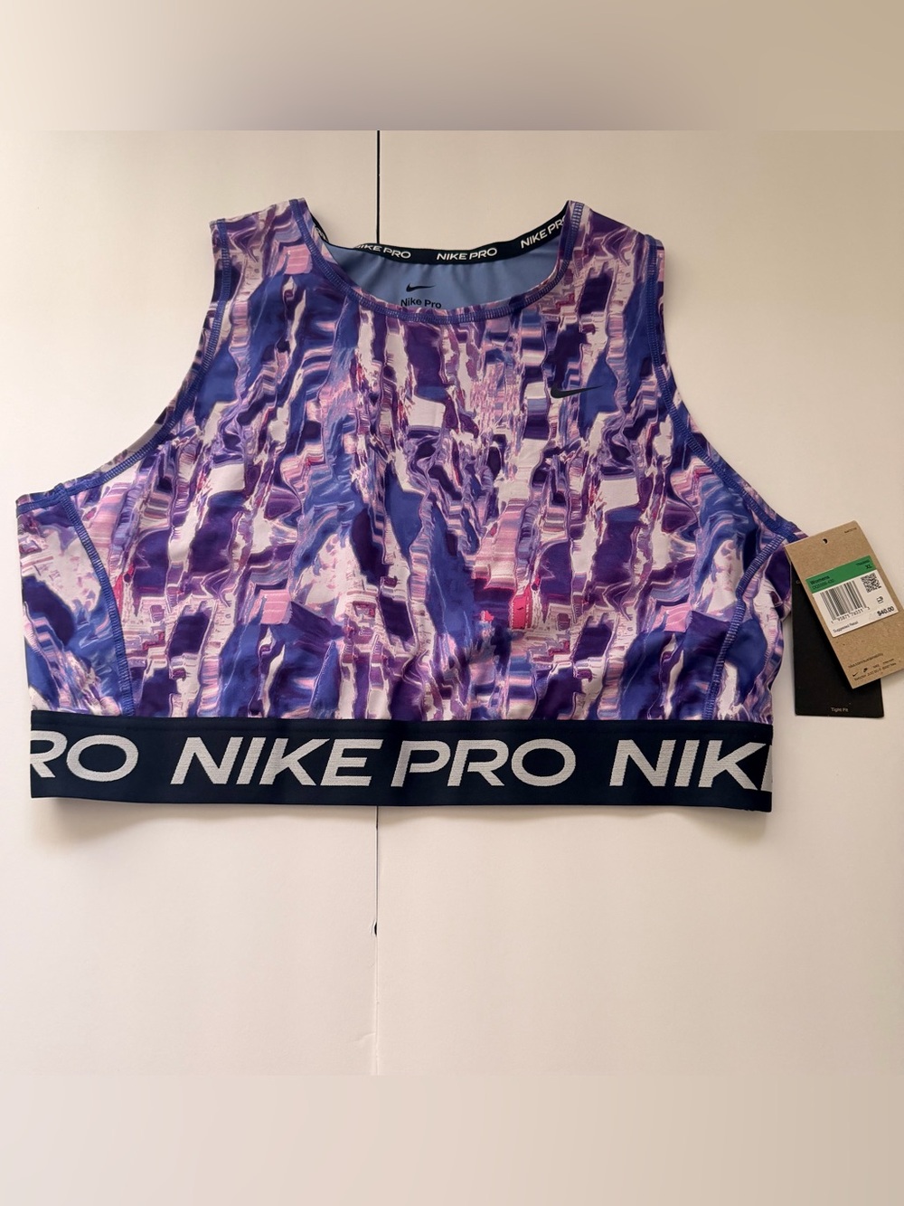 Nike Pro Purple and Pink Dry-Fit Racerback Sports Bra